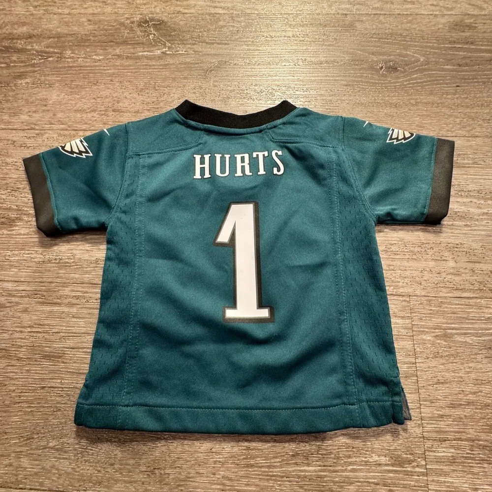 Nike Philadelphia Eagles Jersey Kids 12M Green Polyester Jalen Hurts Gameday Fan
